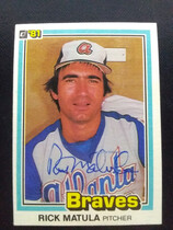 1981 Donruss Base Set #317 Rick Matula