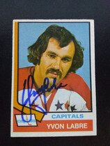 1974 O-Pee-Chee OPC NHL #345 Yvon Labre
