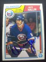 1983 O-Pee-Chee OPC Base Set #8 Mats Hallin