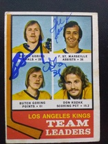 1974 O-Pee-Chee OPC NHL #98 Kings Leaders