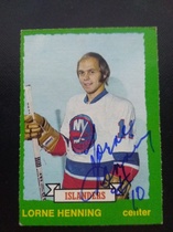 1973 O-Pee-Chee OPC Base Set #218 Lorne Henning