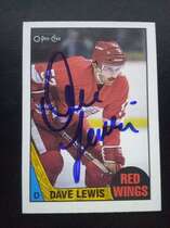 1987 O-Pee-Chee OPC Base Set #37 Dave Lewis