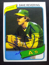 1980 Topps Base Set #438 Dave Revering