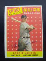1958 Topps Base Set #489 Jackie Jensen