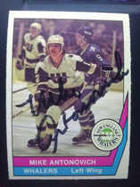 1977 O-Pee-Chee OPC WHA #34 Mike Antonovich