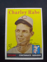 1958 Topps Base Set #376 Charley Rabe