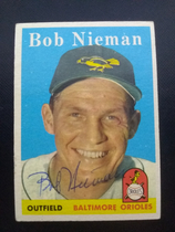 1958 Topps Base Set #165 Bob Nieman