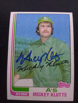 1982 Topps Base Set #148 Mickey Klutts