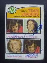 1976 O-Pee-Chee OPC NHL #387 North Star Leaders