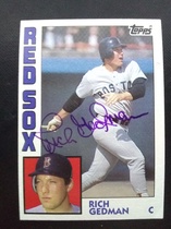 1984 Topps Base Set #498 Rich Gedman