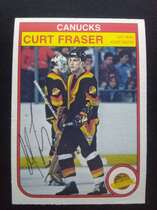 1982 O-Pee-Chee OPC Base Set #343 Curt Fraser