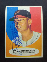 1961 Topps Base Set #131 Paul Richards