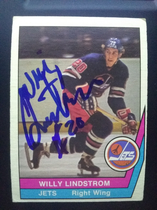 1977 O-Pee-Chee OPC WHA #39 Willy Lindstrom