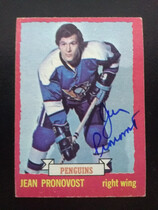 1973 O-Pee-Chee OPC Base Set #11 Jean Pronovost