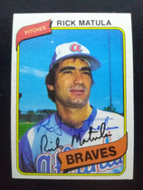 1980 Topps Base Set #596 Rick Matula