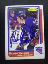1986 O-Pee-Chee OPC Base Set #128 Reijo Ruotsalainen
