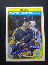 1982 O-Pee-Chee OPC Base Set #299 Wayne Babych