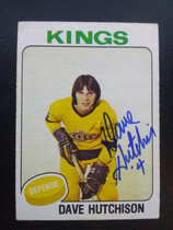 1975 O-Pee-Chee OPC NHL #390 Dave Hutchinson