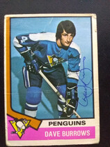 1974 O-Pee-Chee OPC NHL #241 Dave Burrows