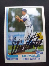 1982 Topps Base Set #594 Renie Martin
