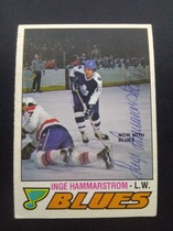1977 O-Pee-Chee OPC Base Set #320 Inge Hammarstrom