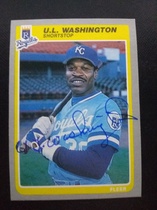 1985 Fleer Base Set #215 U L Washington
