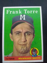 1958 Topps Base Set #117 Frank Torre