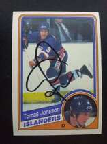 1984 O-Pee-Chee OPC Base Set #128 Tomas Jonsson