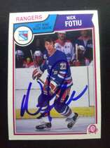 1983 O-Pee-Chee OPC Base Set #243 Nick Fotiu