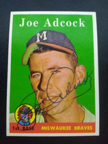 1958 Topps Base Set #325 Joe Adcock