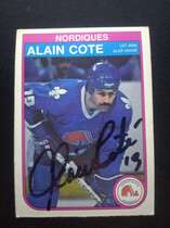 1982 O-Pee-Chee OPC Base Set #281 Alain Cote