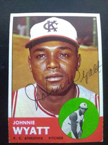 1963 Topps Base Set #376 Johnnie Wyatt