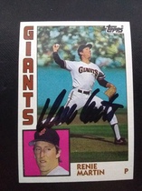 1984 Topps Base Set #603 Renie Martin