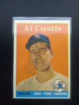 1958 Topps Base Set #382 Al Cicotte