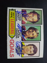 1977 O-Pee-Chee OPC Base Set #1 Goals Leaders