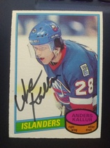 1980 O-Pee-Chee OPC Base Set #156 Anders Kallur
