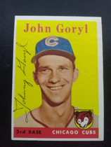 1958 Topps Base Set #384 Joh Goryl