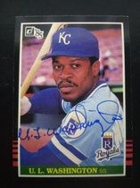 1985 Donruss Base Set #521 U L Washington