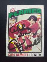 1976 O-Pee-Chee OPC NHL #202 Curt Bennett