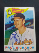 1960 Topps Base Set #224 Paul Richards
