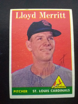 1958 Topps Base Set #231 Lloyd Merritt
