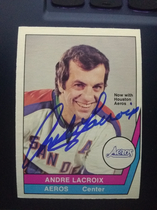 1977 O-Pee-Chee OPC WHA #30 Andre Lacroix