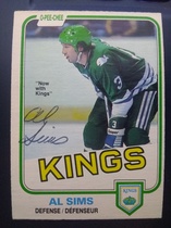 1981 O-Pee-Chee OPC Base Set #131 Al Sims