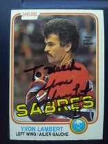 1981 O-Pee-Chee OPC Base Set #185 Yvon Lambert