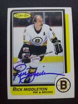 1986 O-Pee-Chee OPC Base Set #157 Rick Middleton