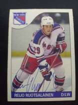 1985 O-Pee-Chee OPC Base Set #112 Reijo Ruotsalainen