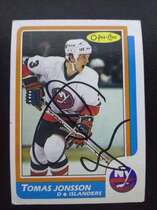 1986 O-Pee-Chee OPC Base Set #78 Tomas Jonsson
