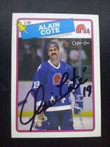 1988 O-Pee-Chee OPC Base Set #205 Alain Cote