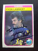 1982 O-Pee-Chee OPC Base Set #27 Yvon Lambert