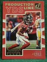 2017 Donruss Production Line Yardage #12 Julio Jones